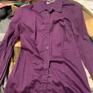 The Limited Essential Purple button down shirt